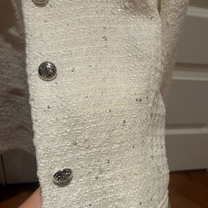 brand new white cream little shiny